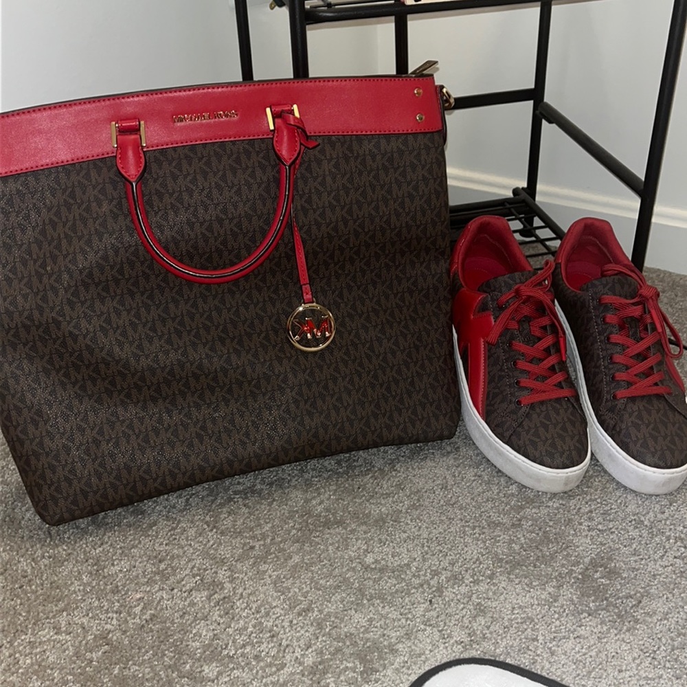 Very cute stylish fashionable Michael Kors sneakers only bag sold separately